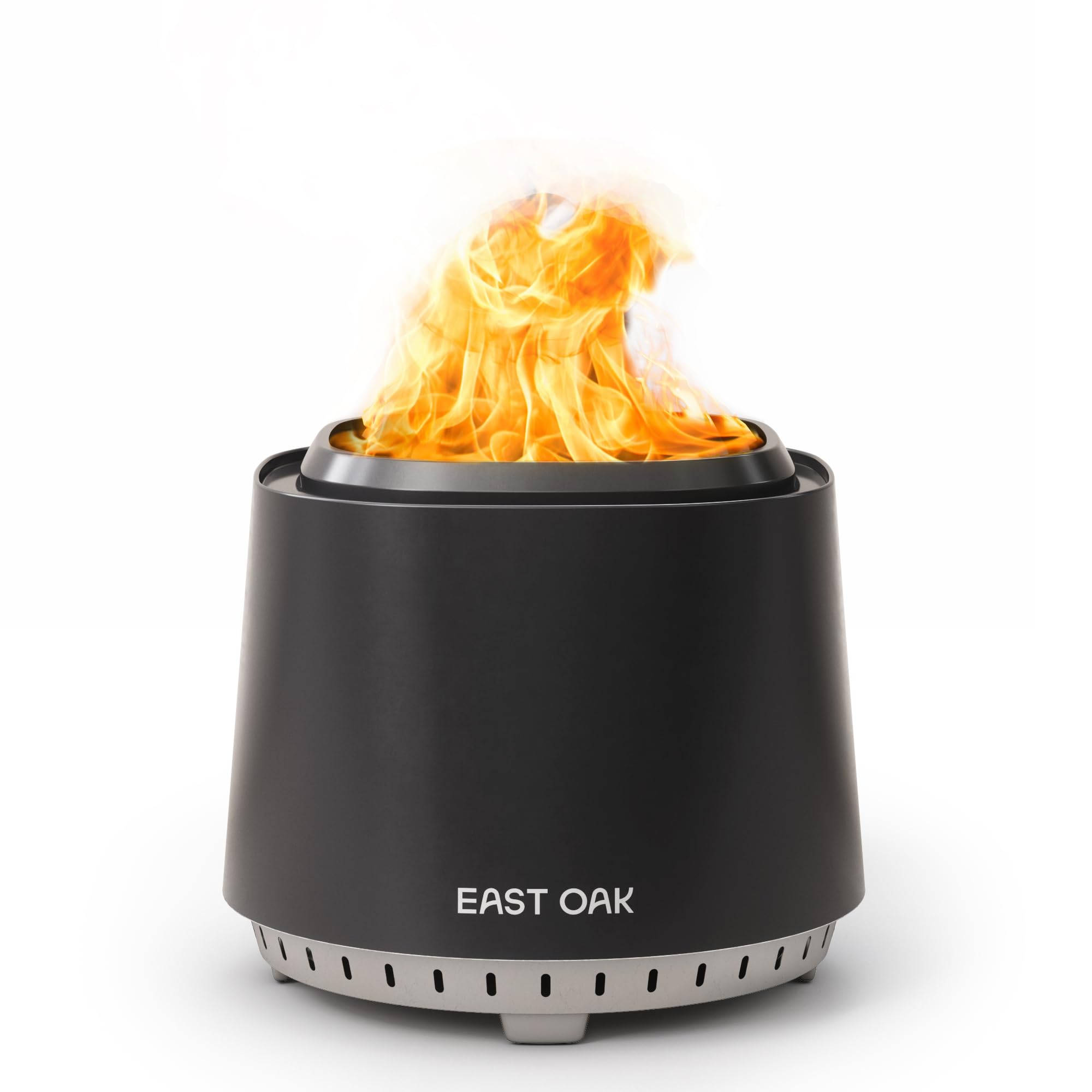 East Oak Fuoco Smokeless Fire Pit 21'' for Patio and Outdoor, Stainless Steel Firepit Wood Burning Fireplace with Carrying Bag, Portable Outdoor Fire Pit with Stand & Removable Ash Pan for Outside