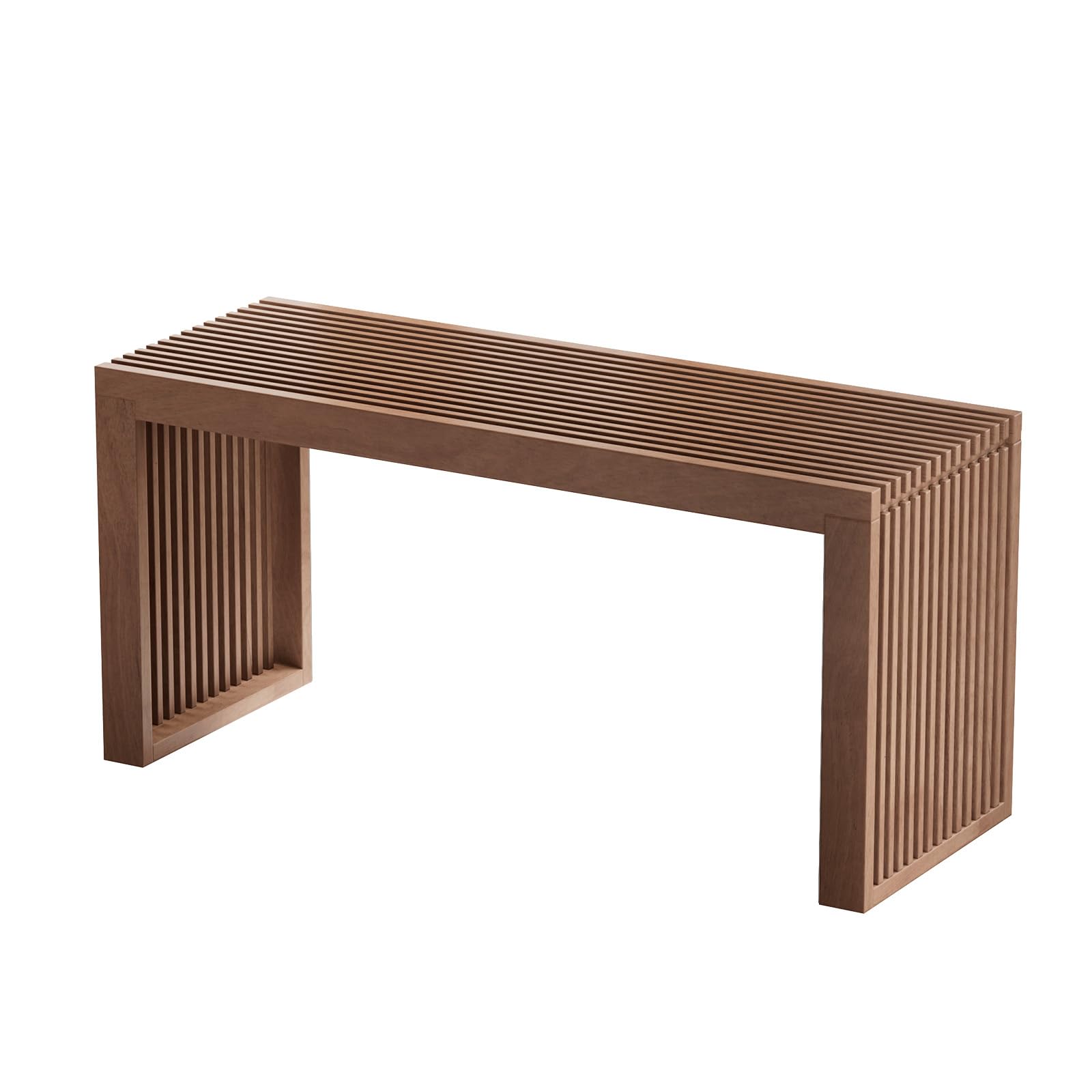 APRTAT Bamboo Dining Bench, 35 inch Farmhouse Decor Indoor Kitchen Table Bench, Entryway Shoe Rack Bench Solid Bamboo Benches for Living Room, Hallway, Bedroom, Bathroom