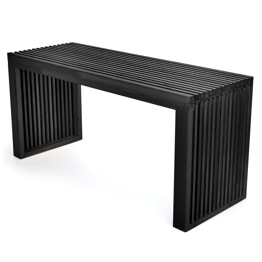 APRTAT Bamboo Dining Bench, 35 inch Farmhouse Decor Indoor Kitchen Table Bench, Entryway Shoe Rack Bench Solid Bamboo Benches for Living Room, Hallway, Bedroom, Bathroom