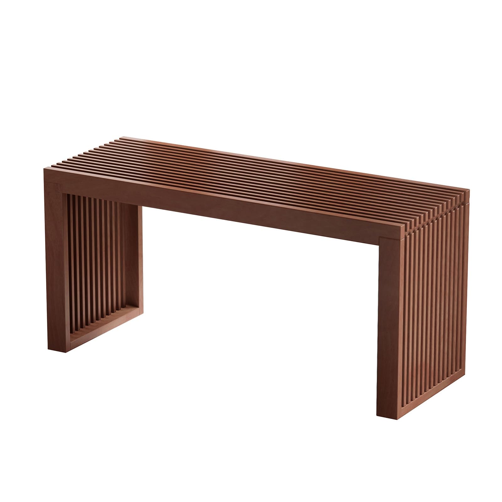APRTAT Bamboo Dining Bench, 35 inch Farmhouse Decor Indoor Kitchen Table Bench, Entryway Shoe Rack Bench Solid Bamboo Benches for Living Room, Hallway, Bedroom, Bathroom