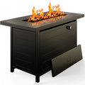 Ciays 43-Inch Rectangular Propane Fire Pit with 60,000 BTU Output, Gas with Cover and Rocks, Table CSA-Certified 2 in 1Table Gatherings Parties with 304 Stainless Steel H-Burner