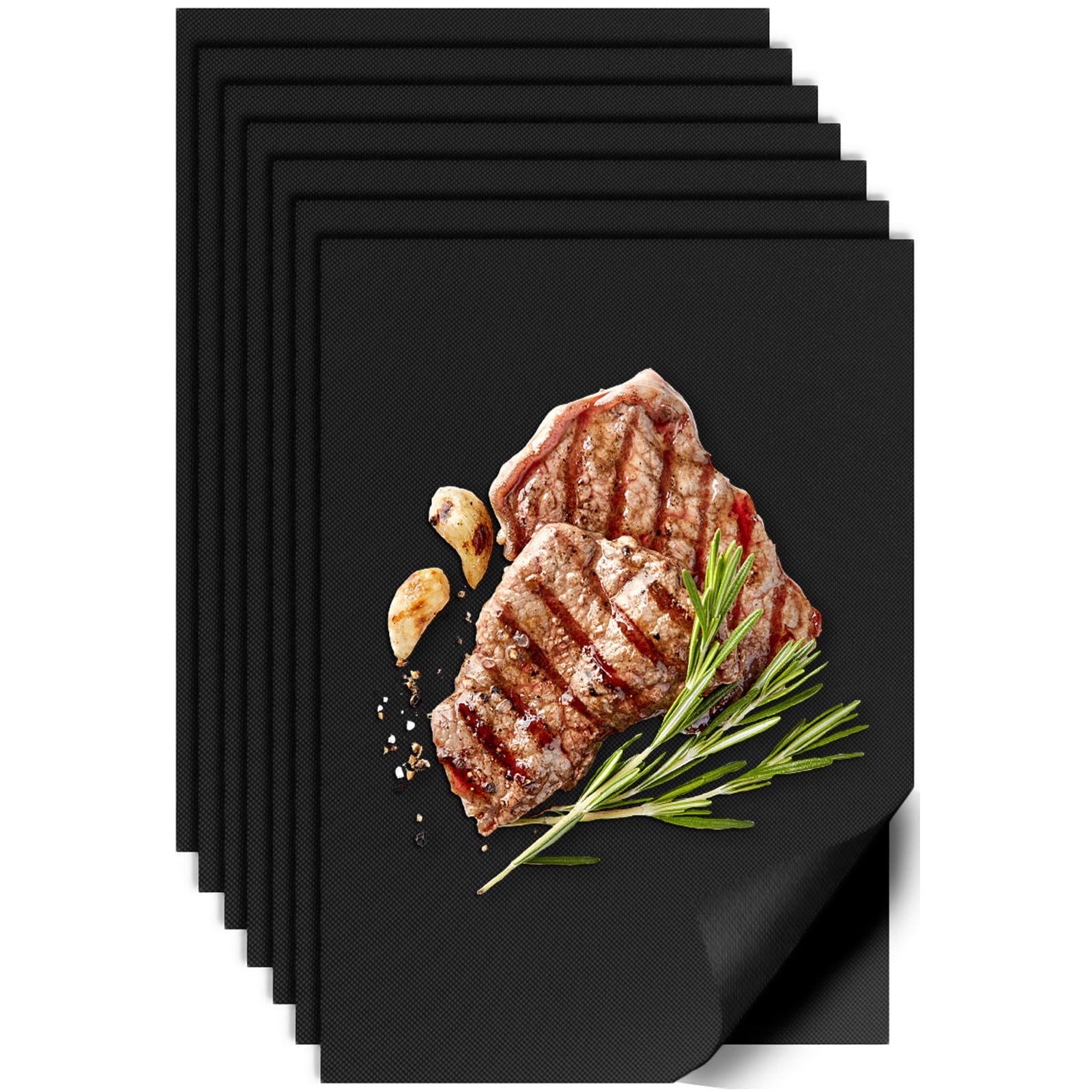 UBeesize Copper Grill Mats for Outdoor Grill – 6 Pack Heavy-Duty, Non-Stick BBQ Grilling Mat & Baking Mats, Reusable, Easy-Clean for Gas, Charcoal, Electric Grills (15.75 x 13 Inch)