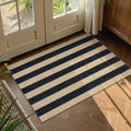 Lahome Striped Easy Jute Outdoor Patio Rug, 3x5 Washable Rugs for Entryway Porch, Farmhouse Neutral Non Shedding Indoor Outdoor Carpet for Entry Kitchen Guestroom Deck Foyer