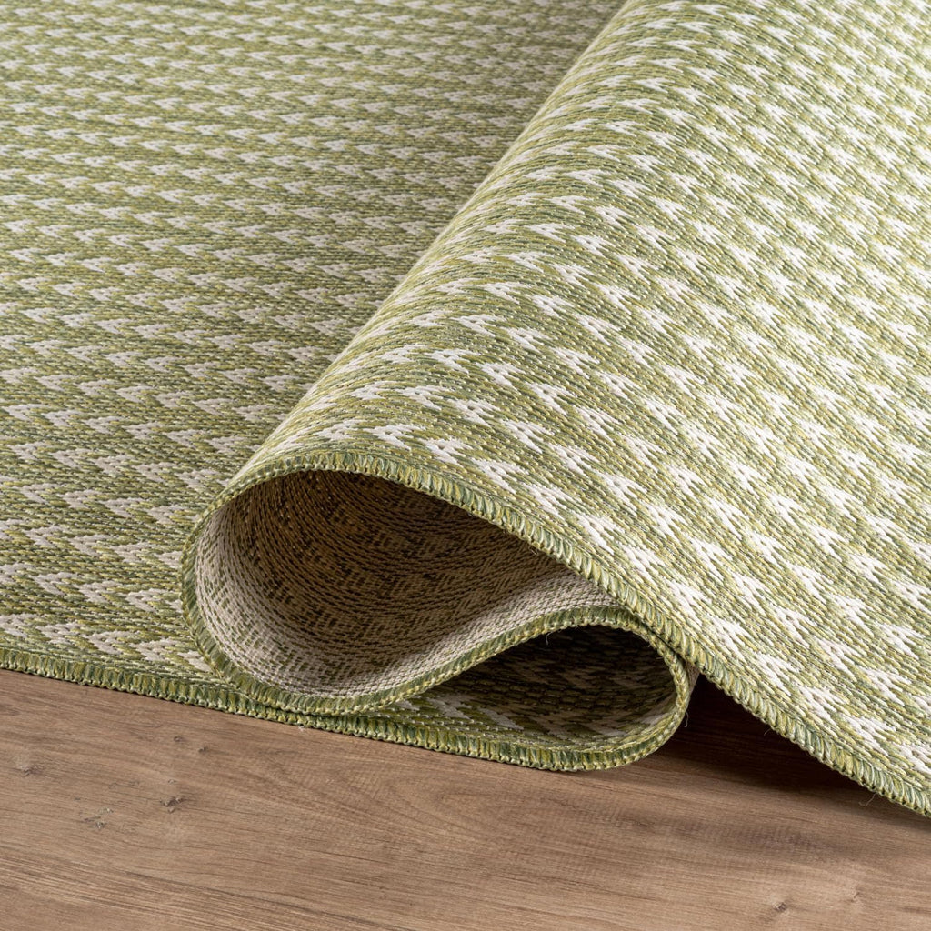 Washable Outdoor Rug 5x7 Modern Area Rugs Outdoor Carpets Striped Pattern Non Shedding Waterproof Easy Clean Patio Deck Porch Living Room Bedroom Garden RV (5 X 7 Olive)