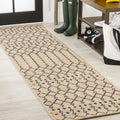 JONATHAN Y Moroccan Geometric Indoor Outdoor Area Rug 8X10 Natural/Black, Ourika Textured Weave for Backyard, Patio, Porch, Easy-Cleaning, High Traffic, Pet-Friendly, Non-Shedding (SMB108D-8)
