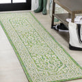 JONATHAN Y Medallion Weave Indoor Outdoor Area Rug 9X12 Teal Blue/Gray, Sinjuri Textured for Backyard, Patio, Porch, Easy-Cleaning, High Traffic, Pet-Friendly, Non-Shedding (SMB101C-9)